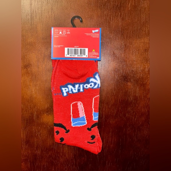 KOOL-AID NOVELTY CREW SOCKS NWT MEN’S SHOE SIZE 6-12 - Picture 2 of 2